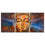 Calm Face Of Buddha 3 Panels Canvas Wall Art