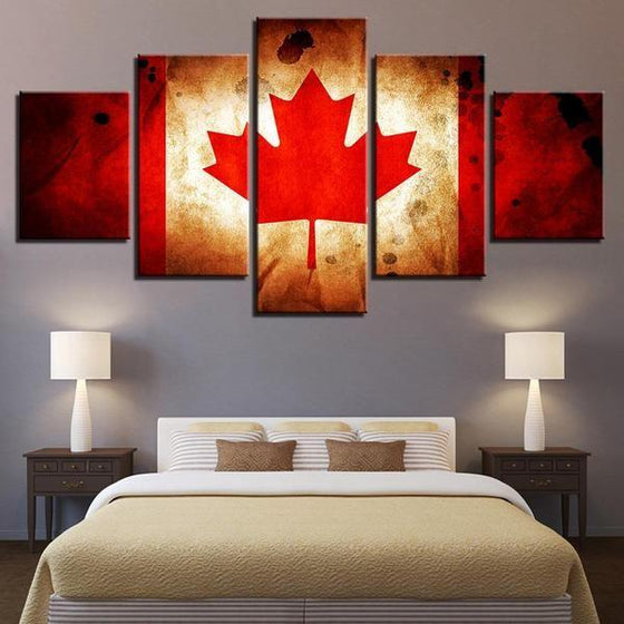 Canadian Flag Wall Art Canvas