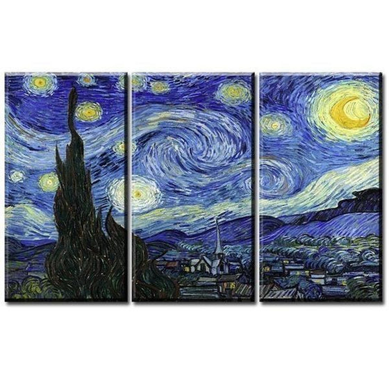 Canvas Wall Art Van Gogh Starry Night