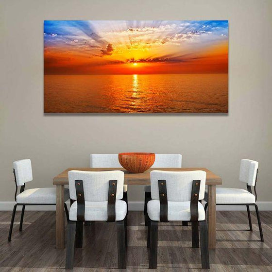 Captivating Sunset Wall Art Dining Room