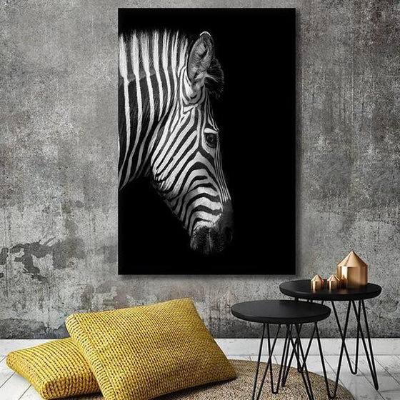 Captivating Zebra Canvas Wall Art Living Room