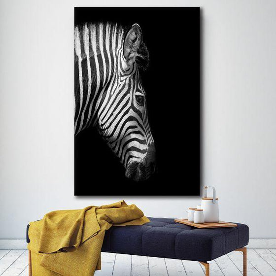 Captivating Zebra Canvas Wall Art Print