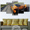 Forza Motorsport Orange Car Canvas Wall Art Living Room