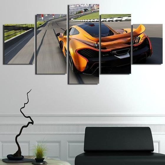 Forza Motorsport Orange Car Canvas Wall Art Prints