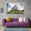 Cardiff Castle In Ireland Canvas Wall Art Living Room