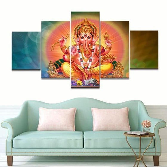Carved Wood Wall Art India Canvas