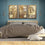 Charming Brown Leaves Canvas Wall Art Bedroom