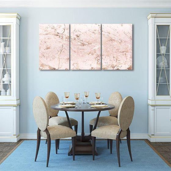 Cherry Blossoms 3 Panels Abstract Canvas Wall Art Print