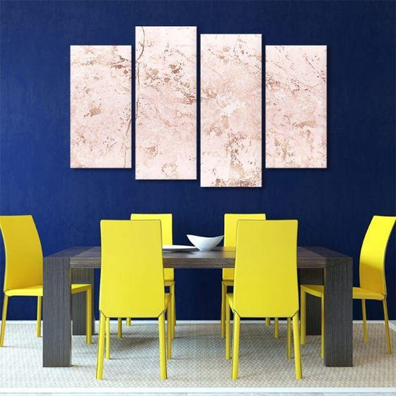Cherry Blossoms 4 Panels Abstract Canvas Wall Art Dining Room