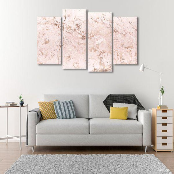 Cherry Blossoms 4 Panels Abstract Canvas Wall Art Living Room
