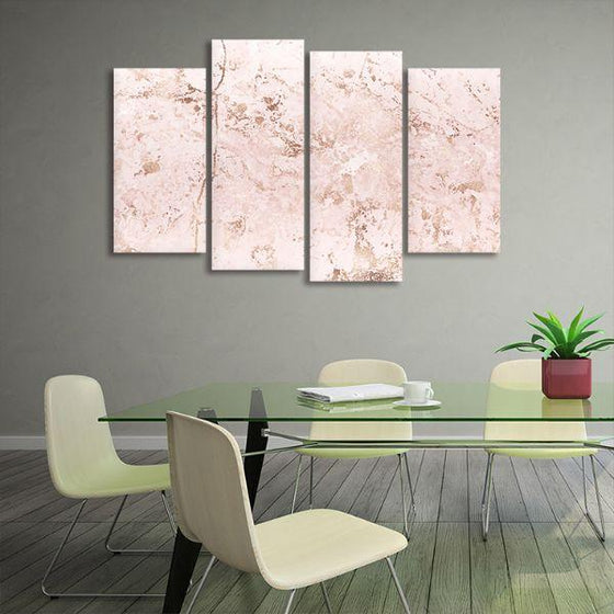 Cherry Blossoms 4 Panels Abstract Canvas Wall Art Office