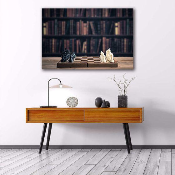 Chess Game 1 Panel Canvas Wall Art