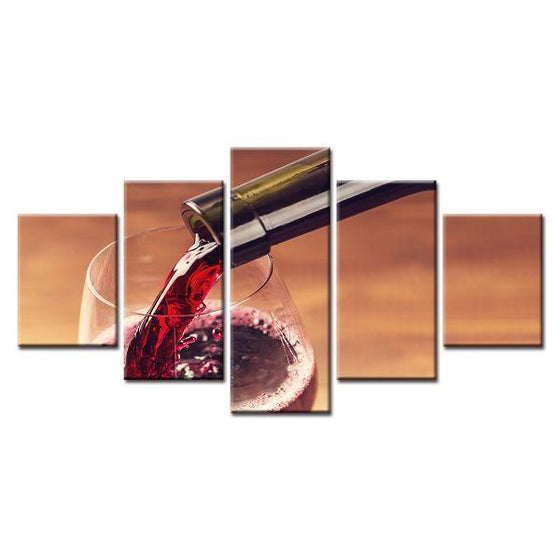 Chilled Red Wine Canvas Wall Art
