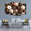 Chocolate Candies 4 Panels Canvas Wall Art Living Room