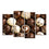 Chocolate Candies 4 Panels Canvas Wall Art