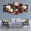 Chocolate Truffles 5 Panels Canvas Wall Art Living Room