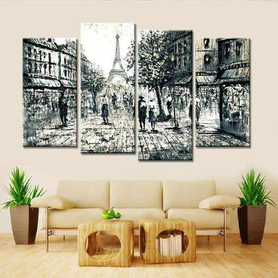 Cityscape Black And White Wall Art