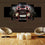 Red Hot Rod Car Canvas Wall Art For Living Room