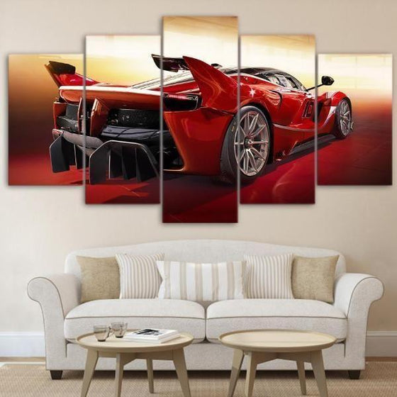 Red Ferrari FXX-K Canvas Wall Art