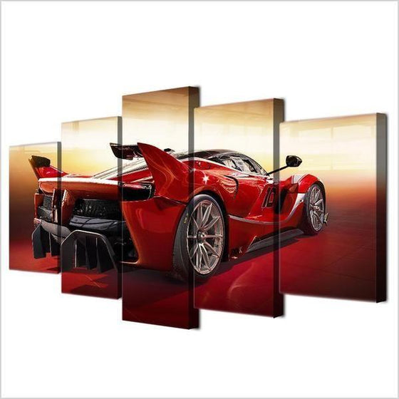 Red Ferrari FXX-K Canvas Wall Art Decor