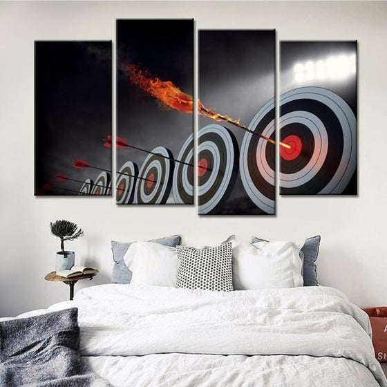Flame Archery Canvas Wall Art Bedroom