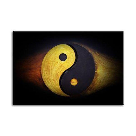 Classic Yin And Yang Canvas Wall Art