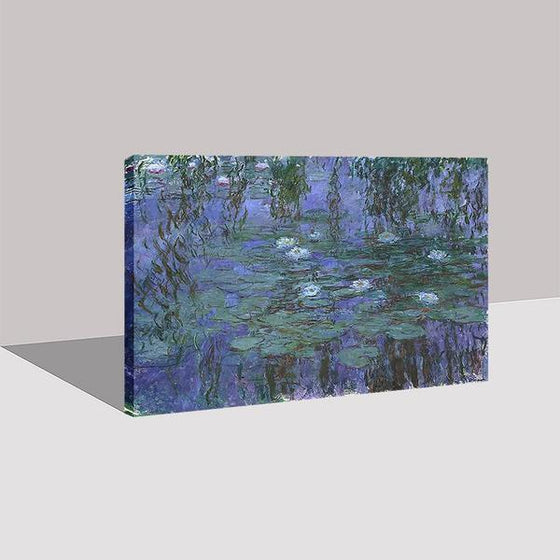 Blue Water Lilies by Claude Monet Canvas Wall Art Prints