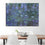 Blue Water Lilies by Claude Monet Canvas Wall Art Dining Room