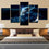 Cloudy Planet Wall Art Bedroom