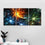Cluster Of Colorful Stars 3-Panel Canvas Wall Art Set