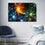 Cluster Of Colorful Stars Canvas Wall Art Bedroom
