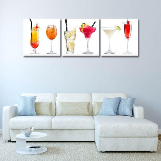 Cocktail Drinks Canvas Wall Art Ideas