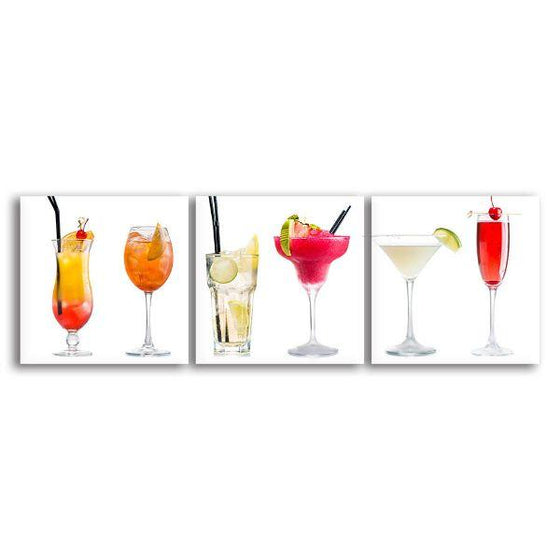 Cocktail Drinks Canvas Wall Art