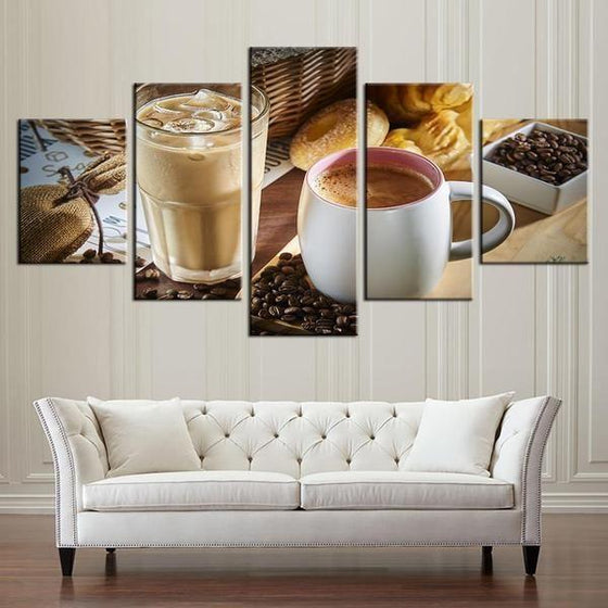 Cold & Hot Coffee Canvas Wall Art