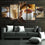 Cold & Hot Coffee Canvas Wall Art Living Room