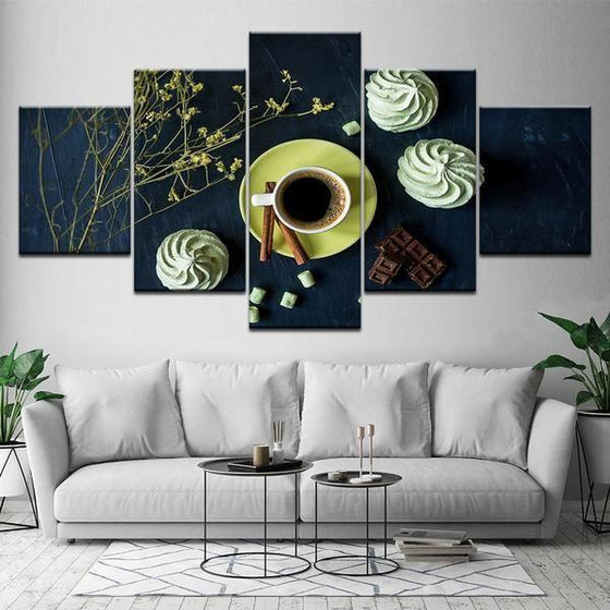 Coffee & Cupcakes Canvas Wall Art Living Room