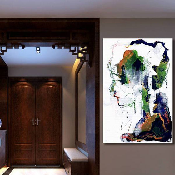 Colorful Abstract Woman Form Wall Art Ideas