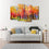 Colorful Autumn Trees 4 Panels Canvas Wall Art Living Room
