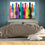 Colorful Bottles & Glasses Canvas Wall Art Bedroom