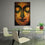 Colorful Buddha Face Canvas Wall Art Office