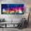 Colorful City Night Lights 3-Panel Canvas Wall Art Living Room