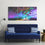 Colorful Cosmic Storm 3 Panels Canvas Wall Art Office