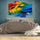 Colorful Feathers 4 Panels Canvas Wall Art Bedroom