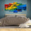 Colorful Feathers 5 Panels Canvas Wall Art Bedroom