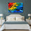 Colorful Feathers Canvas Wall Art Bedroom