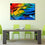 Colorful Feathers Canvas Wall Art Dining Room