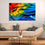 Colorful Feathers Canvas Wall Art Living Room