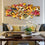 Colorful Fusilli Pasta 5-Panel Canvas Wall Art Living Room