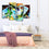Colorful Geometric Figures 4-Panel Canvas Wall Art Set