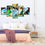 Colorful Geometric Figures 5-Panel Canvas Wall Art Set